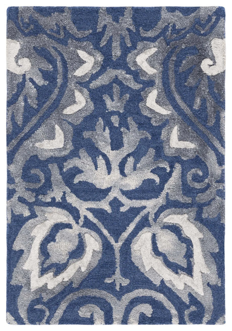 Safavieh Dip Dye 2'-0" x 3'-0" Rug in Navy / Grey