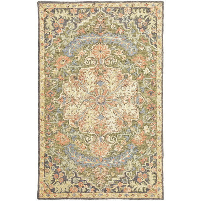 Oriental Weavers Sphinx Alfresco 28401 Blue / Green Rugs - main flat