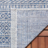 Safavieh Courtyard 5'-3" x 7'-7" Rug in Navy / Grey