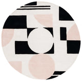 Safavieh Rodeo Drive 6'-0" x 6'-0" Rug in Blush / Black