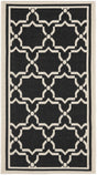 Safavieh Courtyard 2'-0" x 3'-7" Rug in Black / Beige