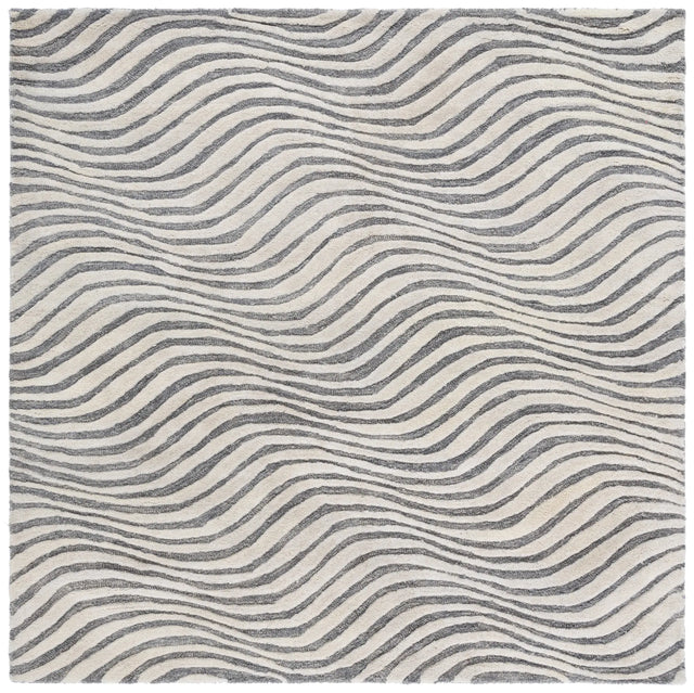Safavieh Ebony 6'-0" x 6'-0" Rug in Grey / Ivory