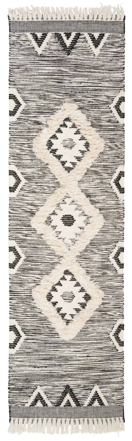 Safavieh Kenya 2'-3" x 6'-0" Rug in Black / Ivory