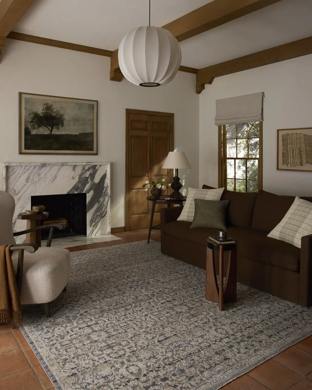 Loloi Milena MLE-02 Denim / Natural Rug - room scene 3