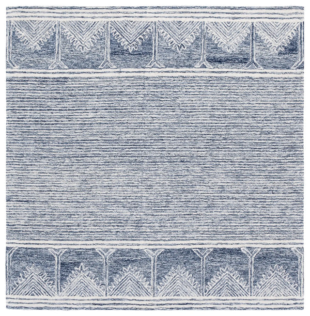 Safavieh Pine 6'-0" x 6'-0" Rug in Blue / Ivory