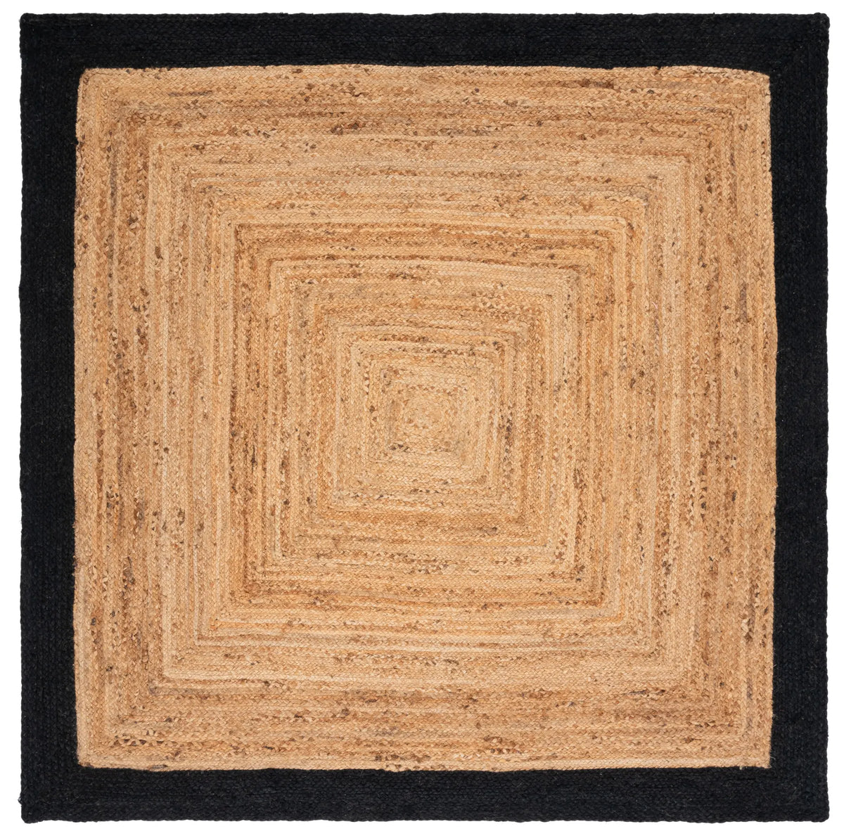 Safavieh Natural Fiber 6'-0" x 6'-0" Rug in Natural / Black