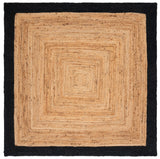 Safavieh Natural Fiber 6'-0" x 6'-0" Rug in Natural / Black