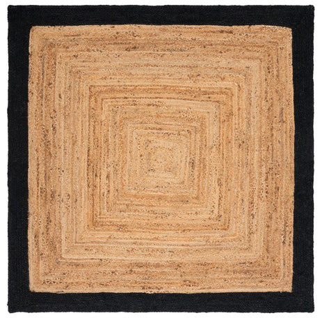 Safavieh Natural Fiber 6'-0" x 6'-0" Rug in Natural / Black