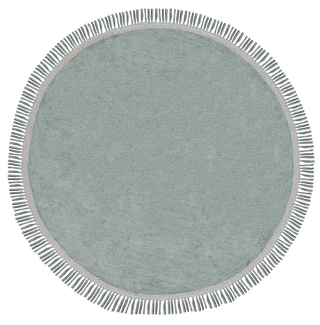 Safavieh Easy Care 6'-0" x 6'-0" Rug in Teal / Ivory