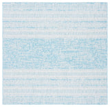 Safavieh Courtyard 6'-7" x 6'-7" Rug in Aqua / Grey