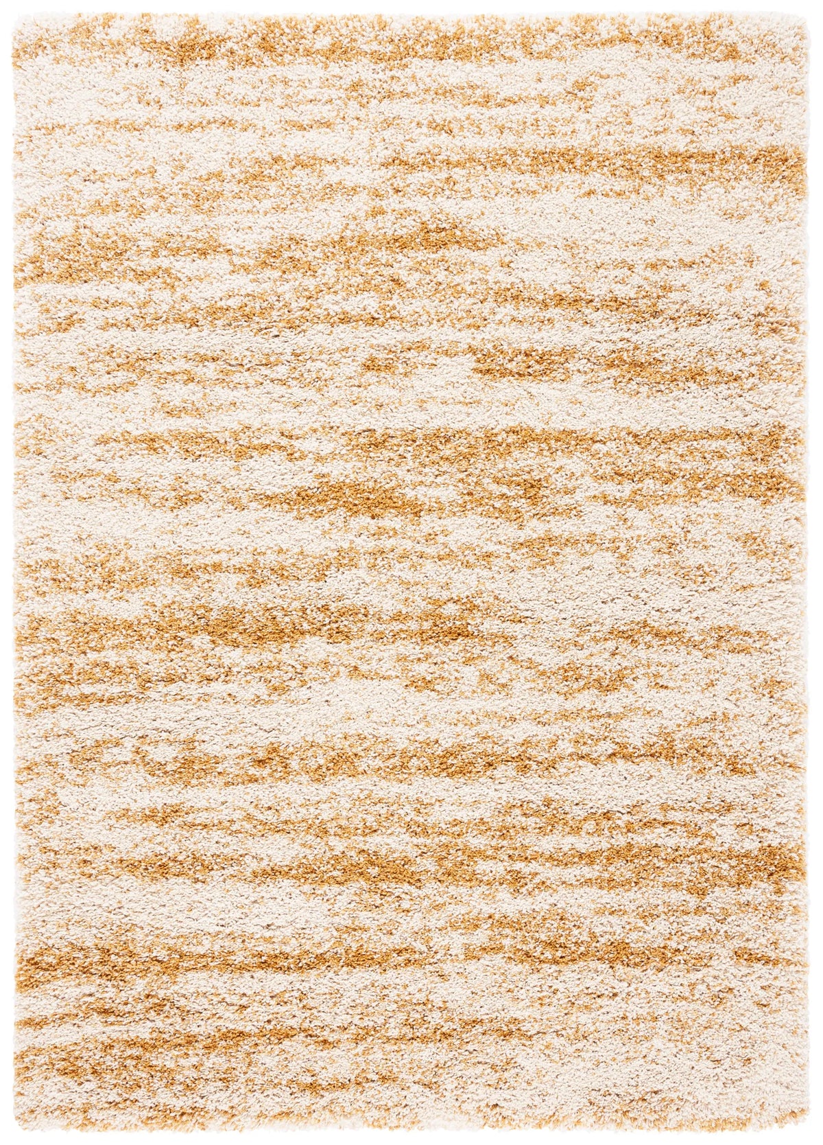Safavieh Hudson Shag 4'-0" x 6'-0" Rug in Ivory / Gold