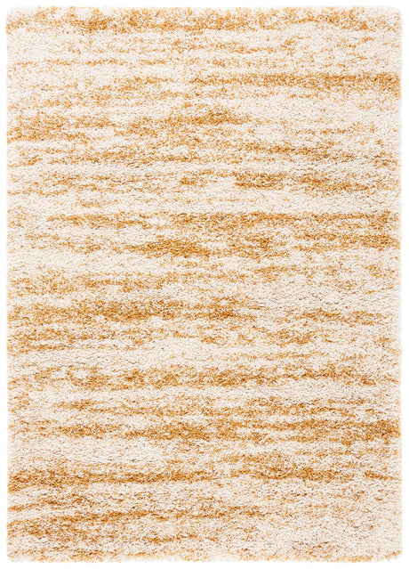 Safavieh Hudson Shag 4'-0" x 6'-0" Rug in Ivory / Gold