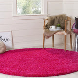 Safavieh Sgl-Laguna Shag 6'-7" x 6'-7" Rug in Fuchsia