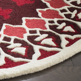 Safavieh Bellagio 5'-0" x 5'-0" Rug in Red / Ivory