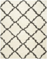Safavieh Sgd-Dallas Shag 10'-0" x 14'-0" Rug in Ivory / Dark Grey