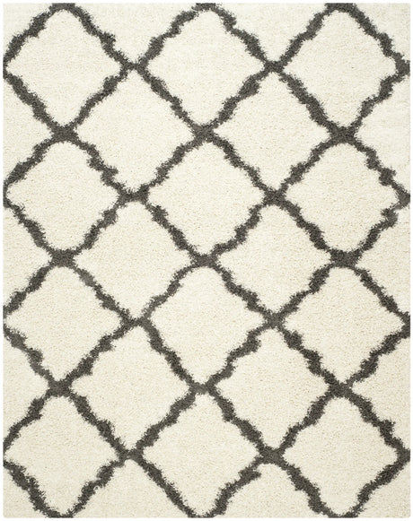 Safavieh Sgd-Dallas Shag 10'-0" x 14'-0" Rug in Ivory / Dark Grey