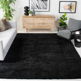 Safavieh Shag 9'-6" x 13'-0" Rug in Black / Ivory