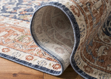 Safavieh Heirloom 700 8'-0" x 10'-0" Rug in Navy / Beige
