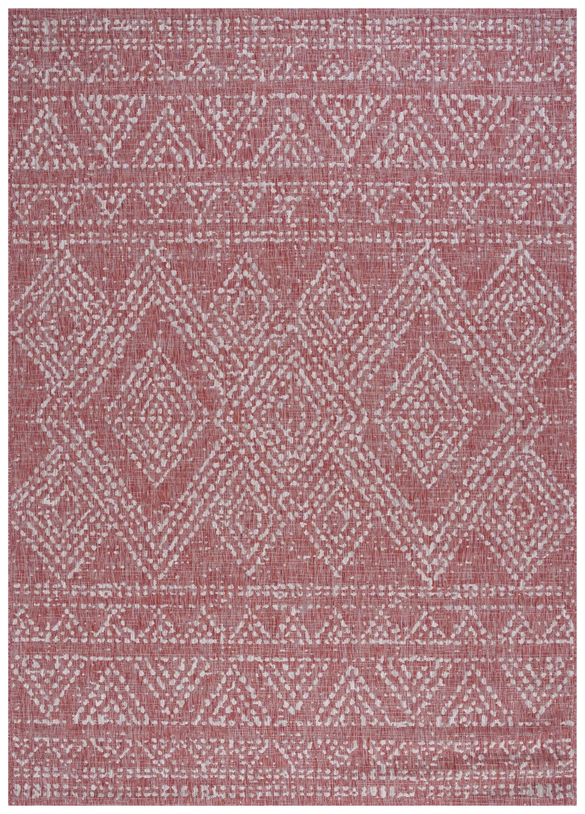 Safavieh Courtyard 8'-0" x 11'-0" Rug in Red / Beige