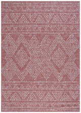 Safavieh Courtyard 8'-0" x 11'-0" Rug in Red / Beige
