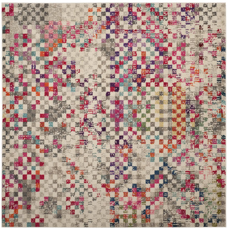 Safavieh Monaco 6'-7" x 6'-7" Rug in Grey / Multi
