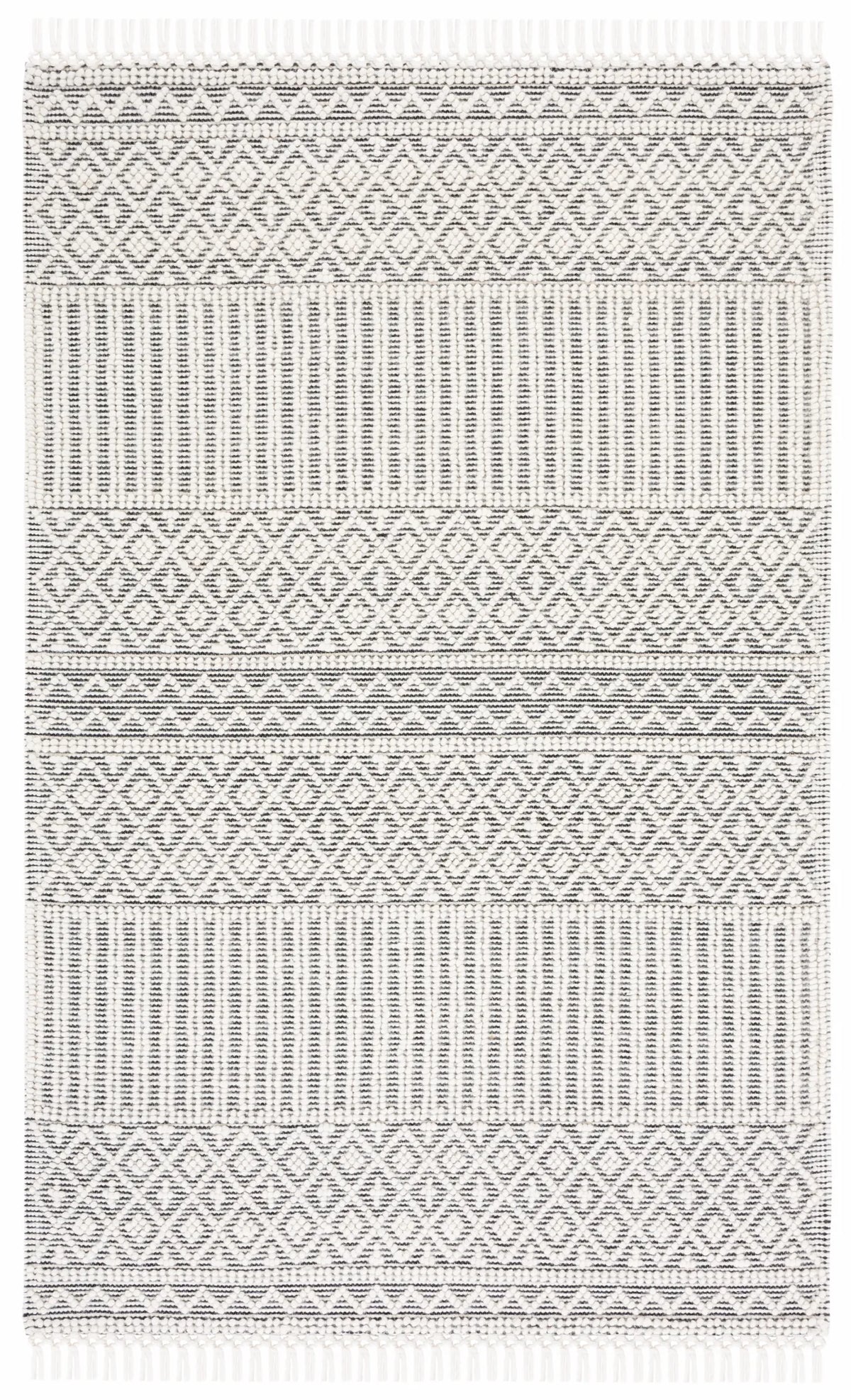 Safavieh Marbella 4'-0" x 6'-0" Rug in Ivory / Black