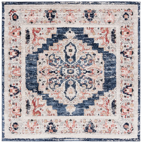Safavieh Luna 6'-7" x 6'-7" Rug in Navy / Beige
