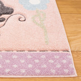Safavieh Carousel Kids 100 4'-0" x 6'-0" Rug in Blush Pink