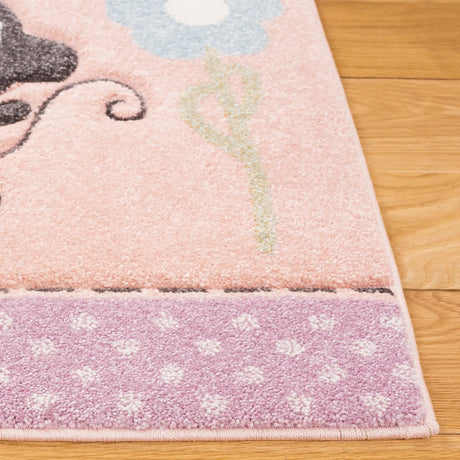 Safavieh Carousel Kids 100 4'-0" x 6'-0" Rug in Blush Pink