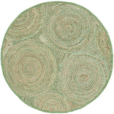 Safavieh Cape Cod 6'-0" x 6'-0" Rug in Green / Natural
