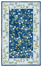 Safavieh Martha Stewart Washable 3'-0" x 5'-0" Rug in Dark Blue / Light Blue