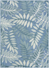 Nourison Aloha ALH18 Machine Made Blue Rug