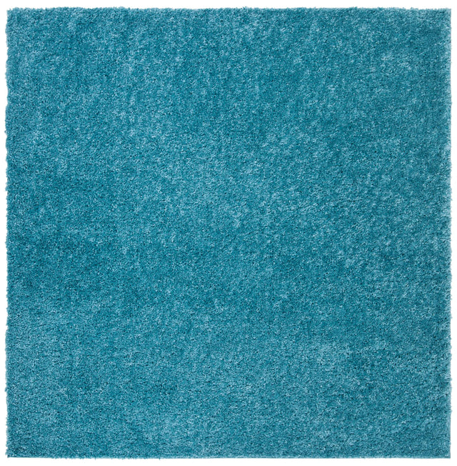 Safavieh August Shag 900 6'-7" x 6'-7" Rug in Turquoise