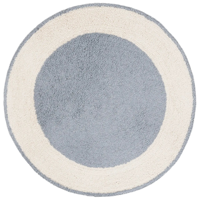 Safavieh Easy Care 3'-0" x 3'-0" Rug in Ivory / Blue