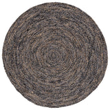 Safavieh Natural Fiber 6'-0" x 6'-0" Rug in Black / Natural