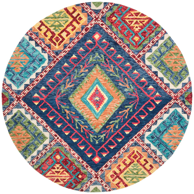 Safavieh Aspen 5'-0" x 5'-0" Rug in Blue / Multi