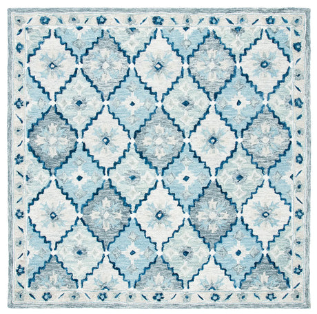 Safavieh Suzani 6'-0" x 6'-0" Rug in Blue / Grey