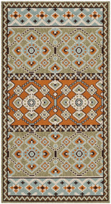 Safavieh Veranda 2'-7" x 5'-0" Rug in Green / Terracotta