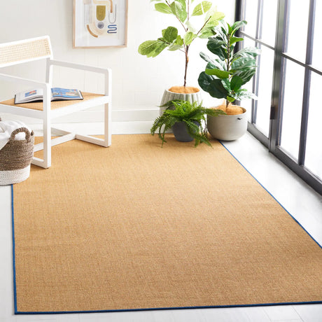 Safavieh Martha Stewart 4'-0" x 6'-0" Rug in Natural / Navy