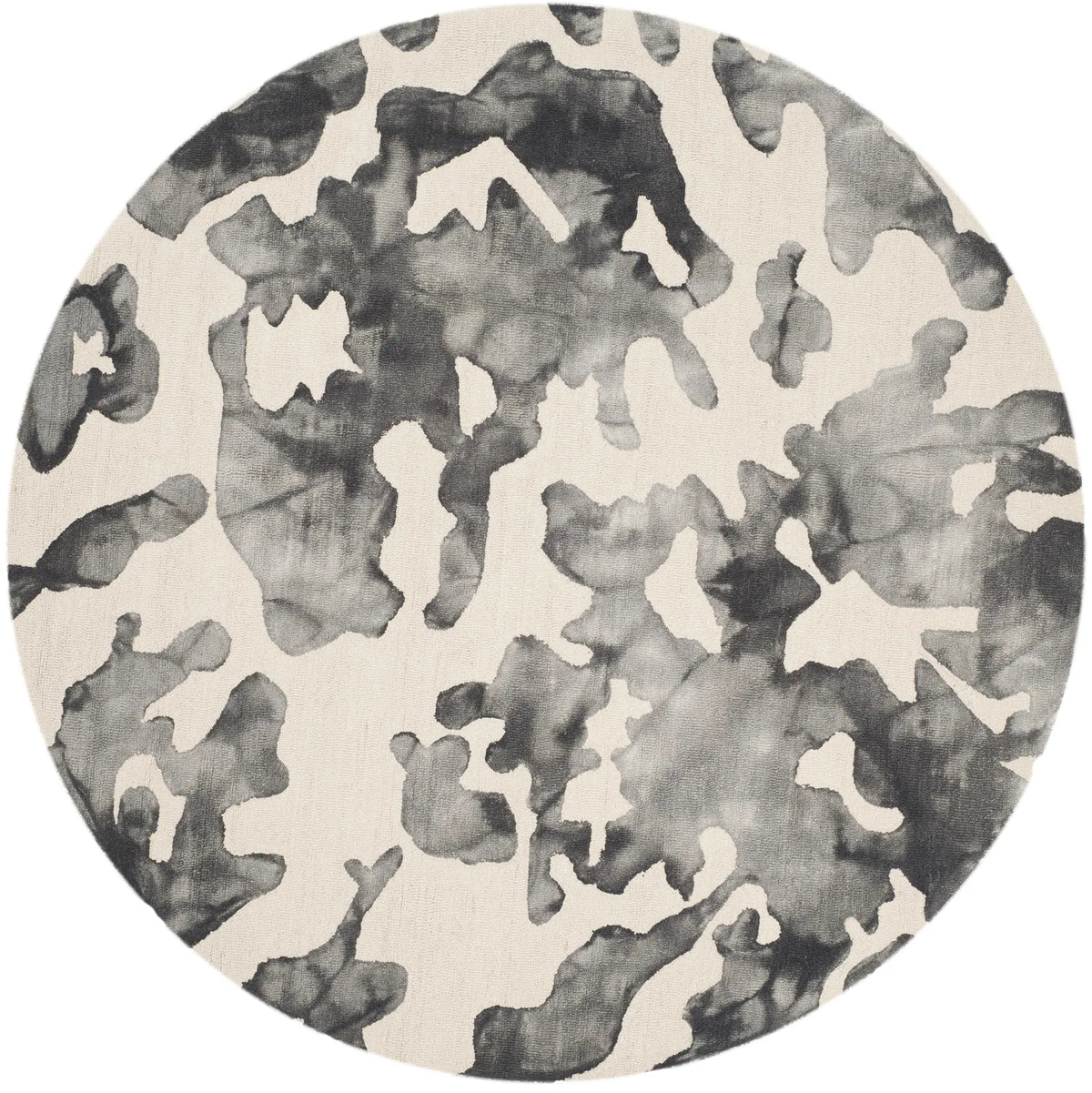 Safavieh Dip Dye 7'-0" x 7'-0" Rug in Beige / Charcoal