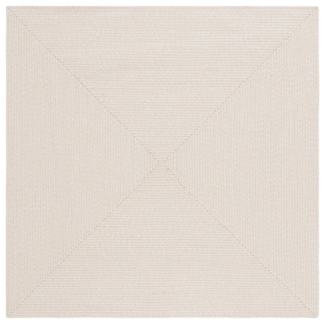 Safavieh Braided 6'-0" x 6'-0" Rug in Ivory / Beige