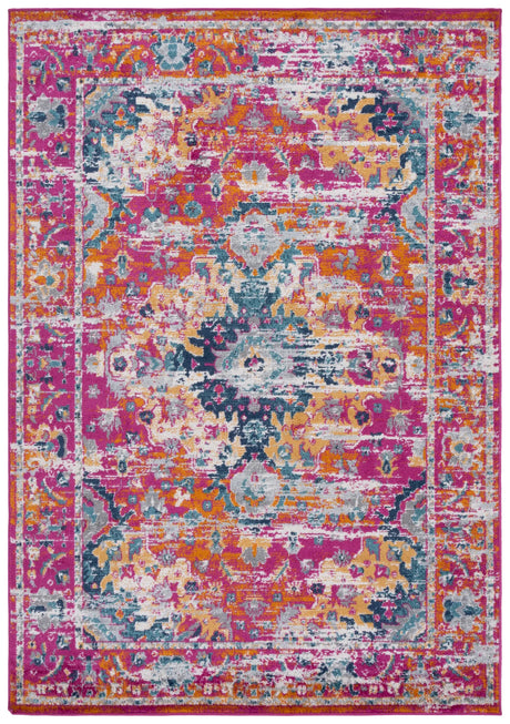 Safavieh Madison 4'-0" x 6'-0" Rug in Fuchsia / Gold