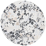 Safavieh Cabana 6'-7" x 6'-7" Rug in Ivory / Charcoal