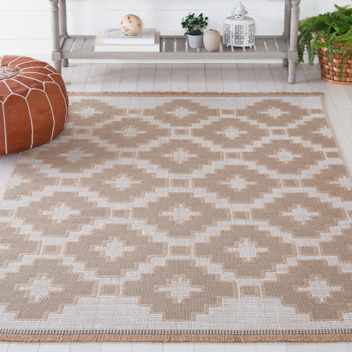 Safavieh Aspect 4'-0" x 6'-0" Rug in Natural / Ivory