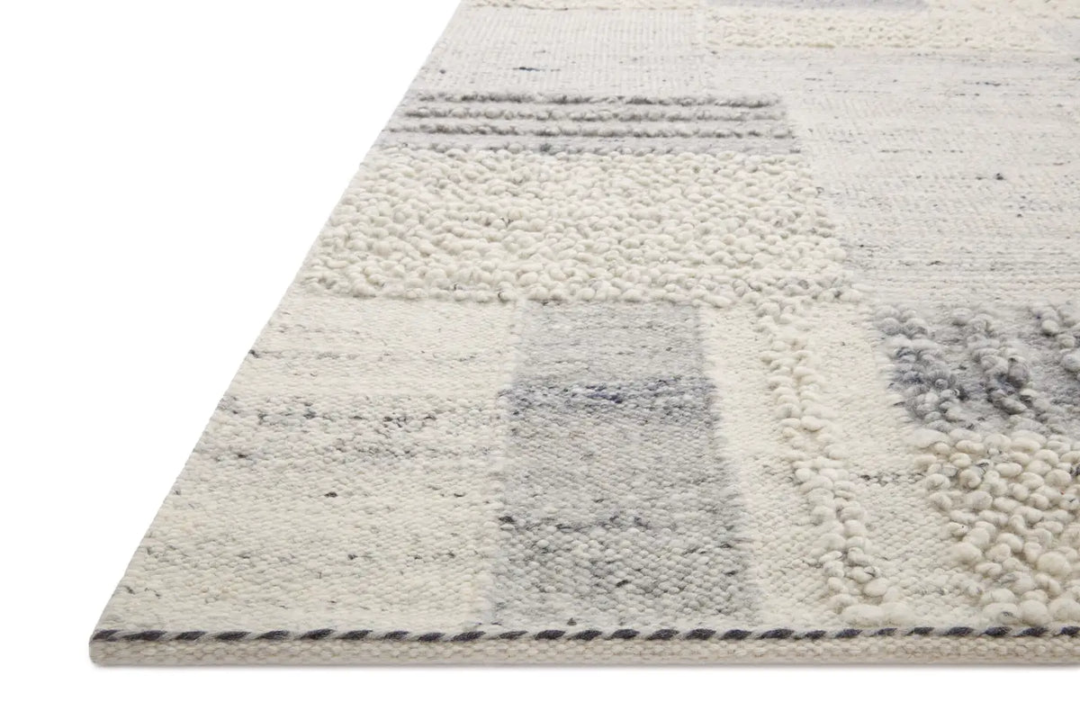 Loloi Manfred Man-01 Slate/Mist Rug - rug corner
