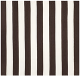 Safavieh Montauk 6'-0" x 6'-0" Rug in Chocolate / Ivory