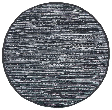 Safavieh Rag Rug 6'-0" x 6'-0" Rug in Black