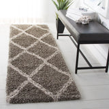 Safavieh Hudson Shag 2'-3" x 8'-0" Rug in Grey / Ivory