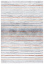 Safavieh Berber Shag 4'-5" x 6'-5" Rug in Blue Rust / Ivory