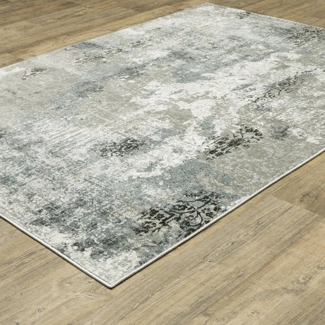 Oriental Weavers Gemini 001X2 Beige/ Blue Rug - angle detail